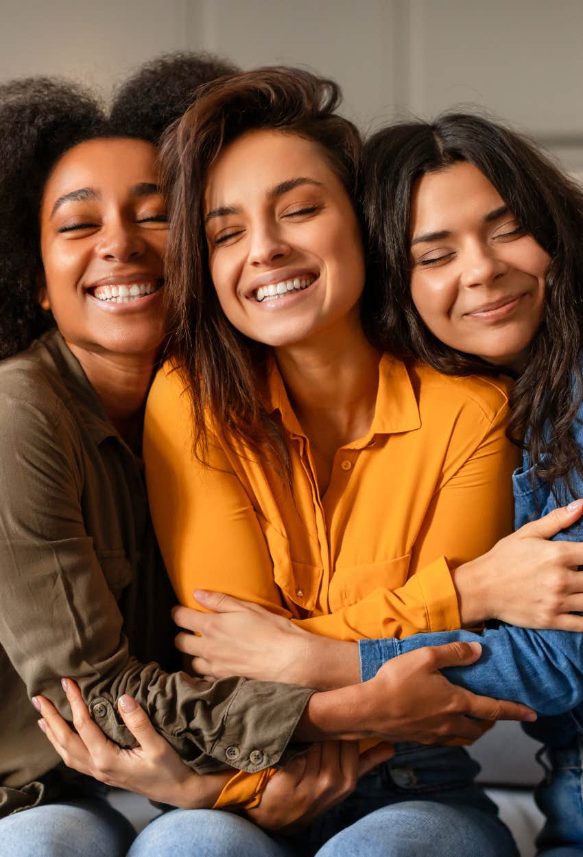 three best friends with a healthy social life