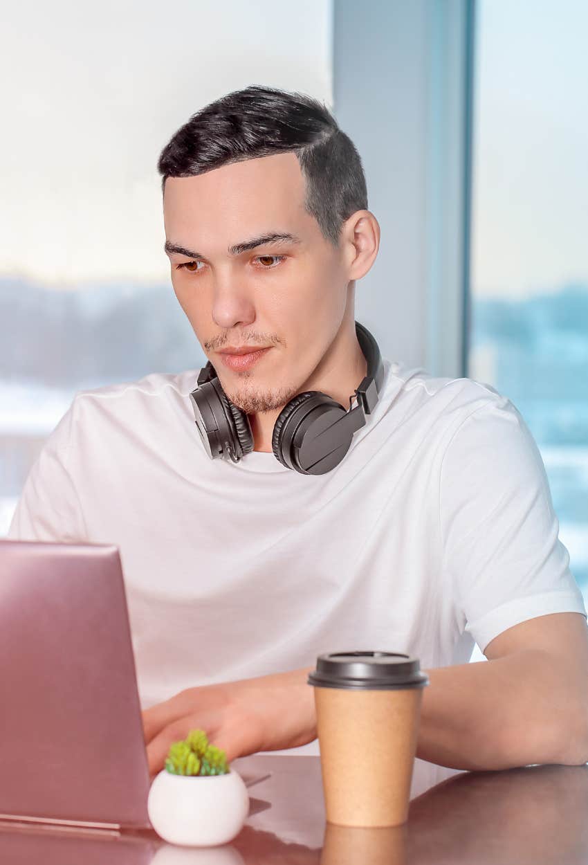 young man struggling to balance the schedule of a full-time job