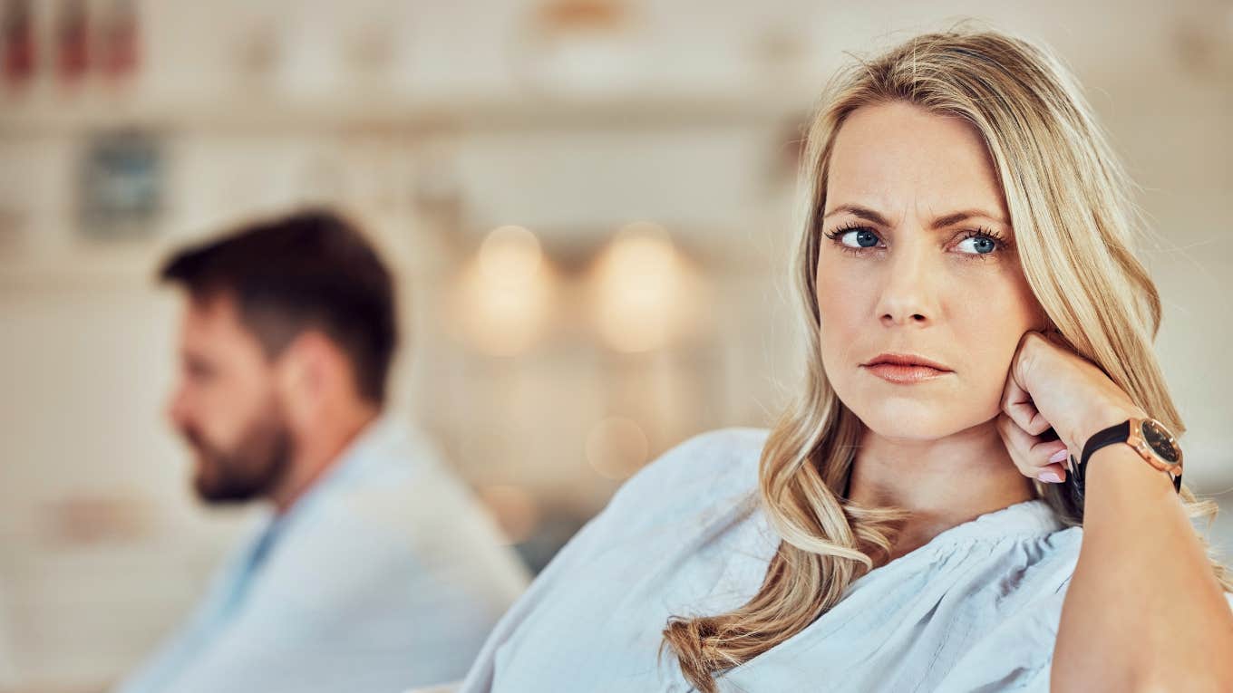 Unfortunate Signs You're Settling For The Wrong Person sad woman realizing she settled for the wrong person