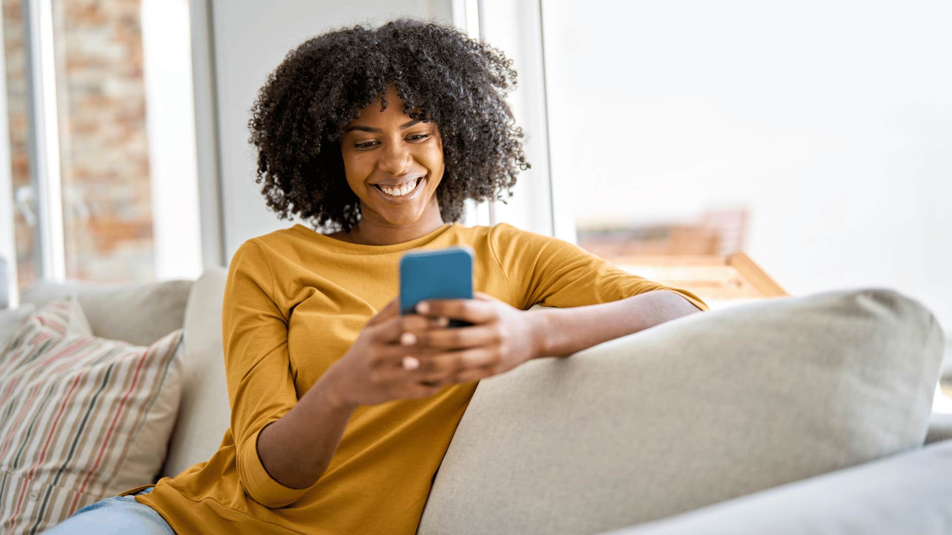 person on phone changing phone number
