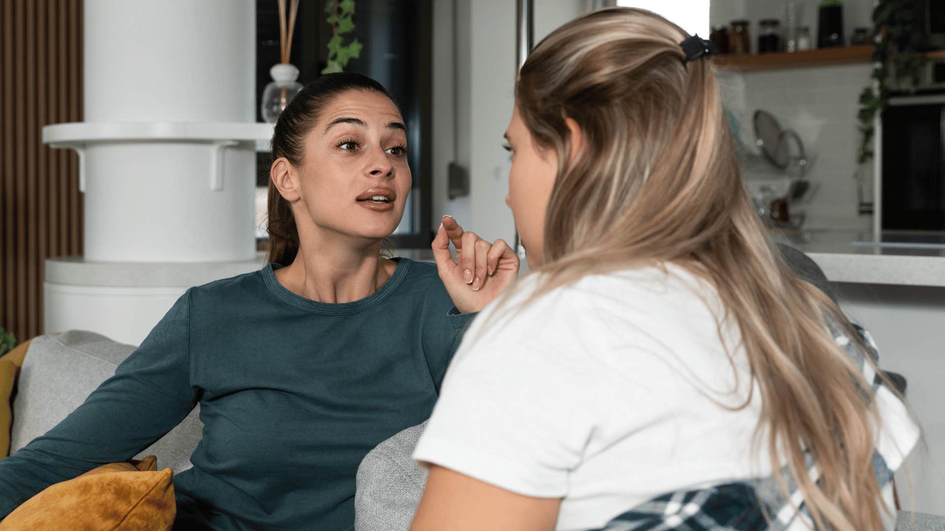 two women arguing and matching each other's energy