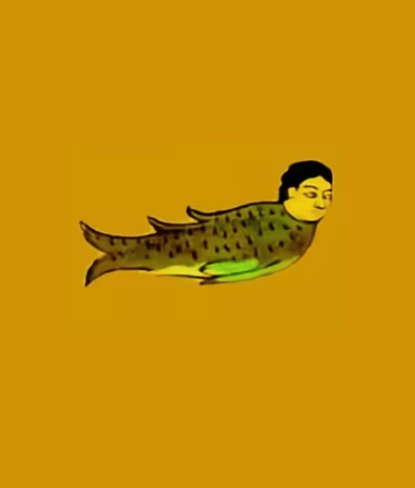 fish with man's head visual personality test reveals the type of person you are at your core