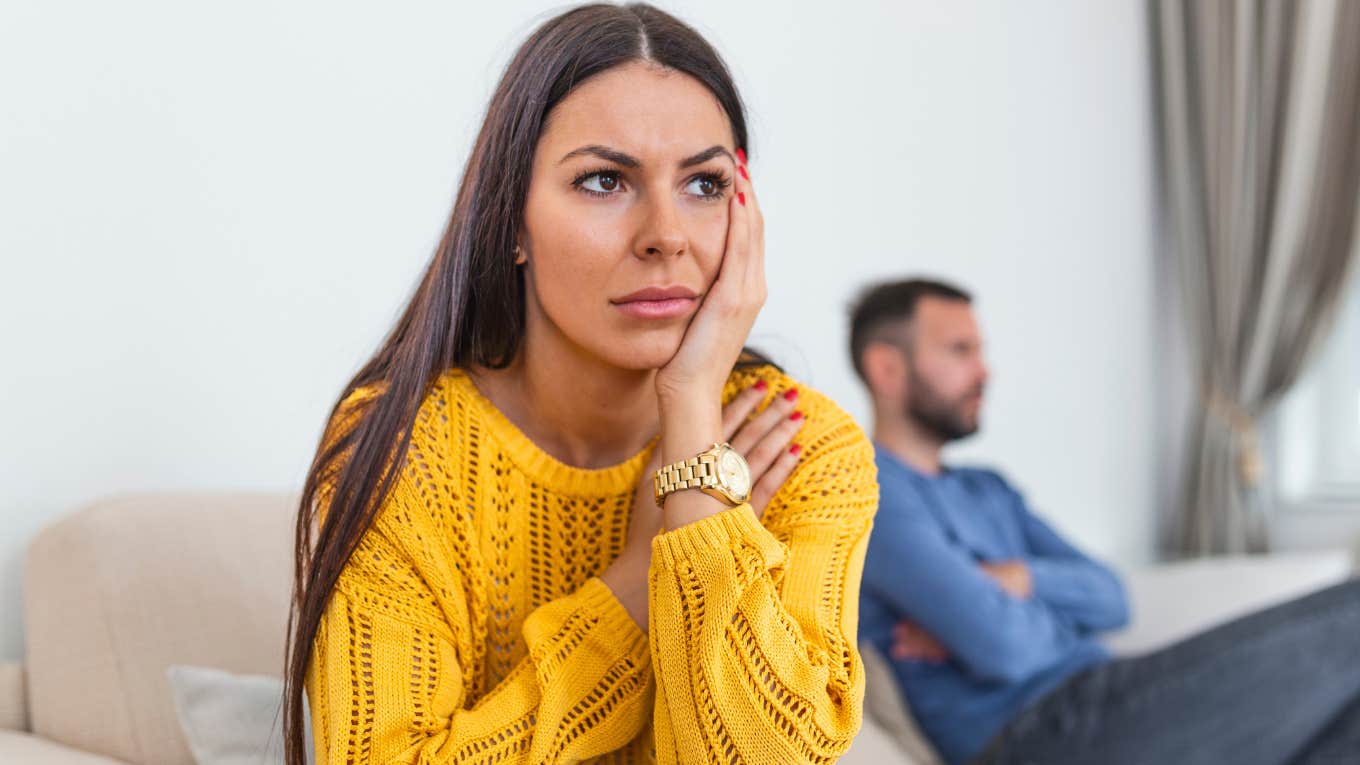 Ways A Narcissistic Wife Manipulates Her Husband Without Him Realizing It narcissistic wife thinking of ways to manipulate husband