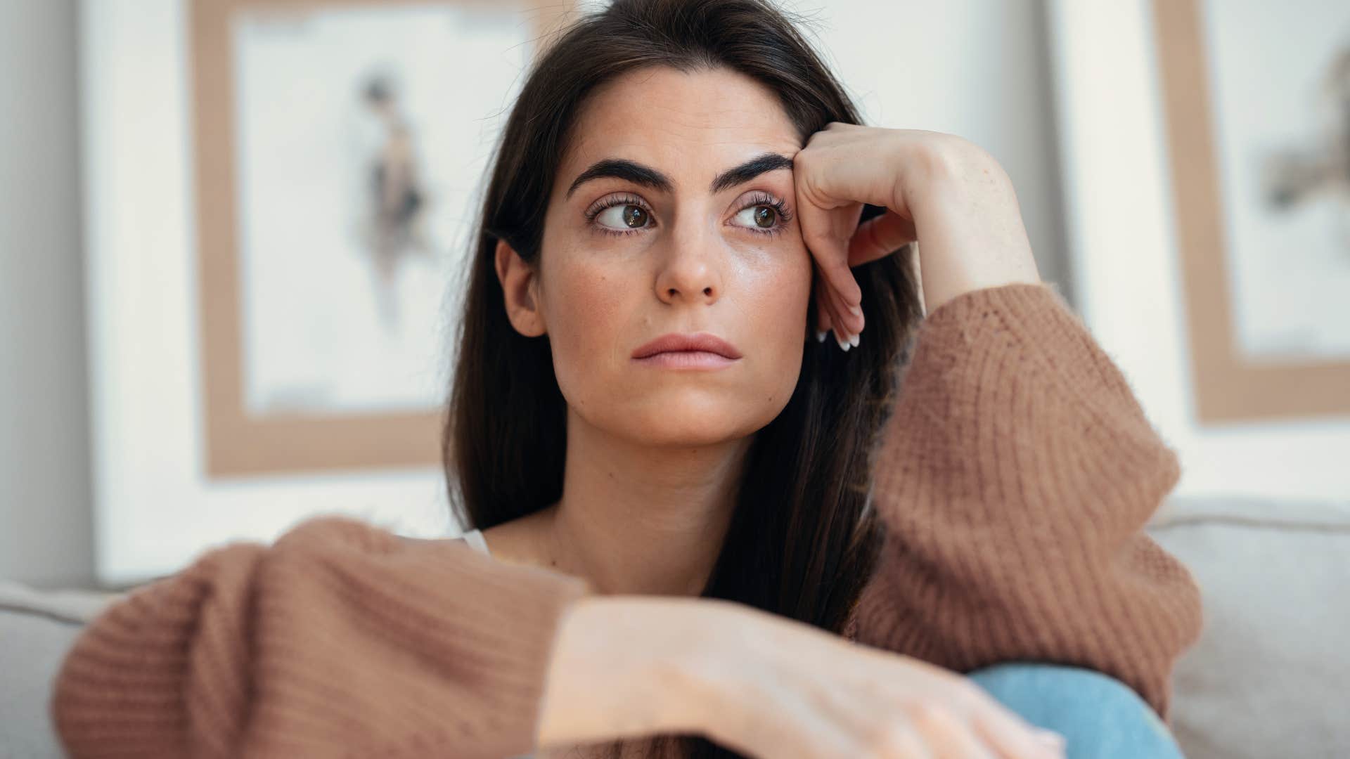 woman overthinking everything