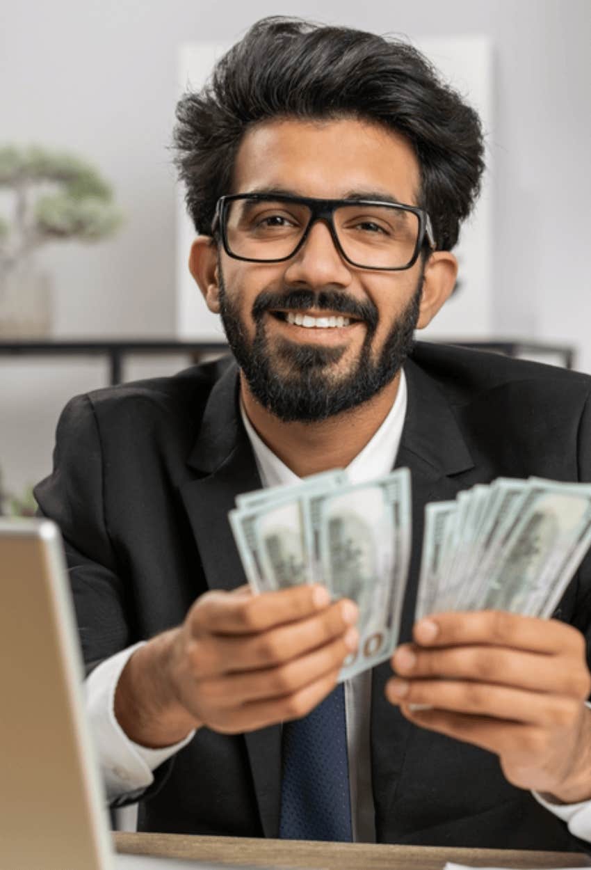 man getting premium pay 