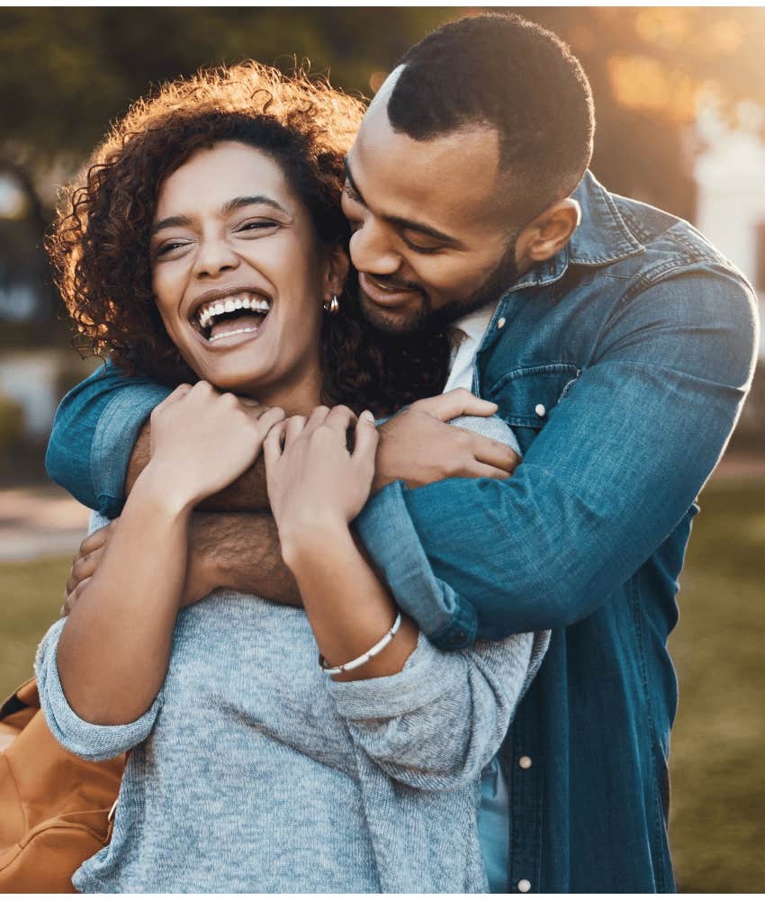 Woman feels safe with the man she knows is the one