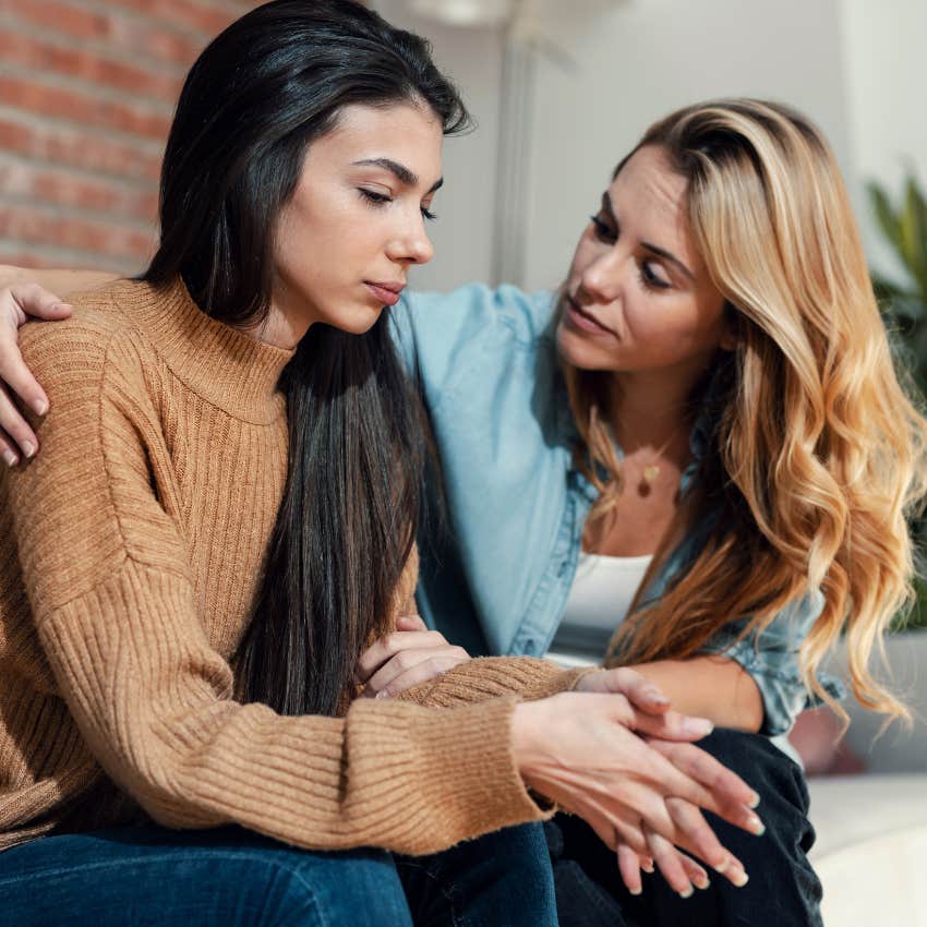 woman being comforted reclaiming emotional labor