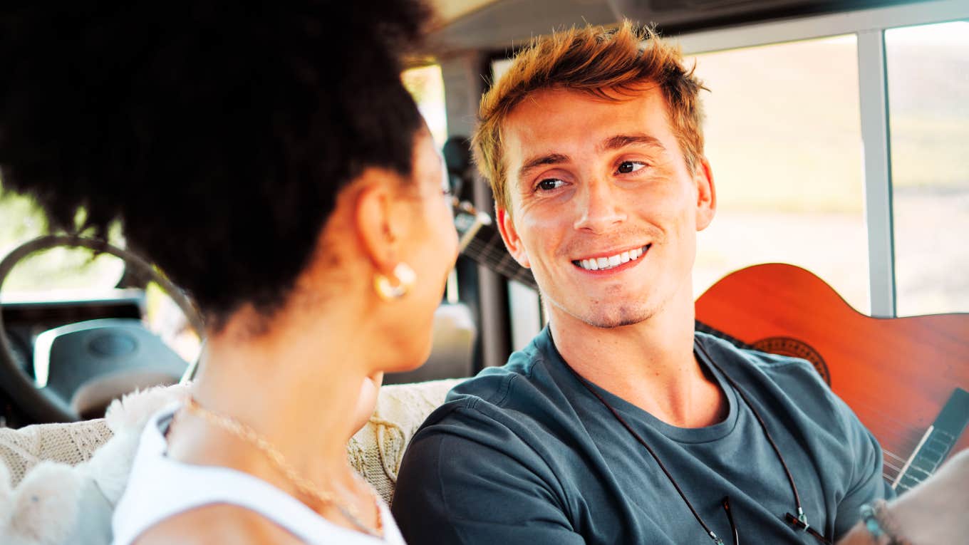 Husband who is thrilled for his wife, whom is in love with a woman.