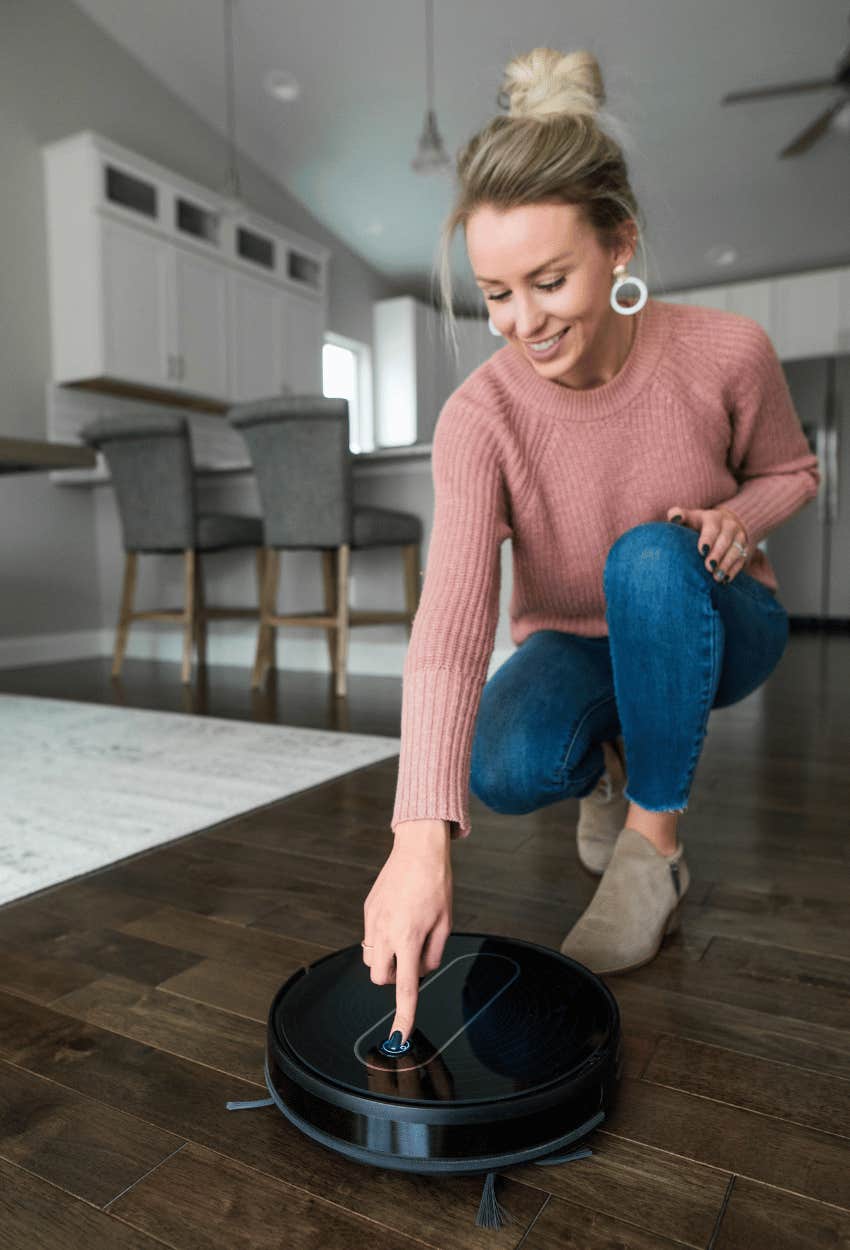 woman who thinks of her roomba as a pet