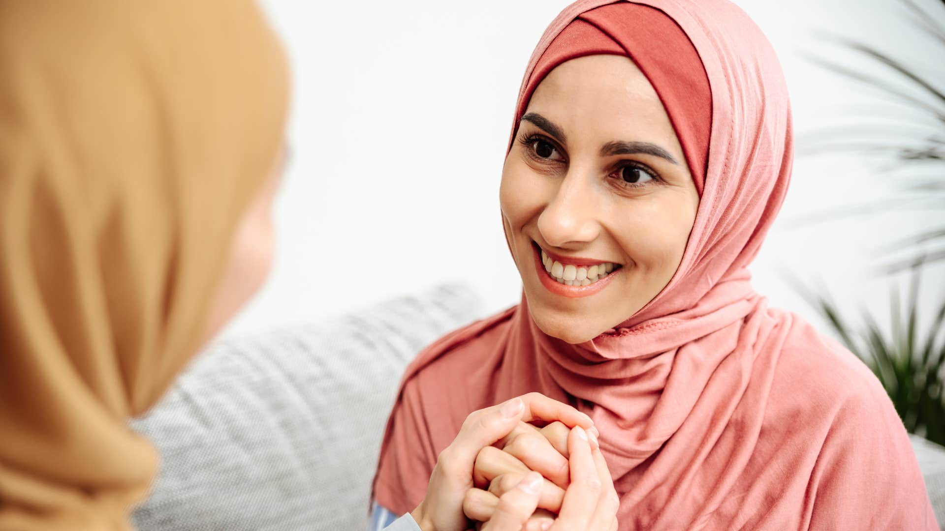intelligent women debating each other in conversation
