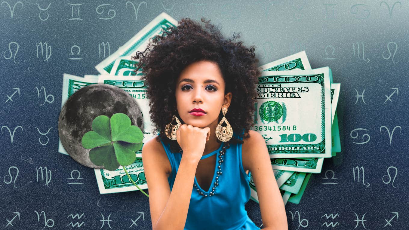 zodiac signs good luck money new moon April 27 2024