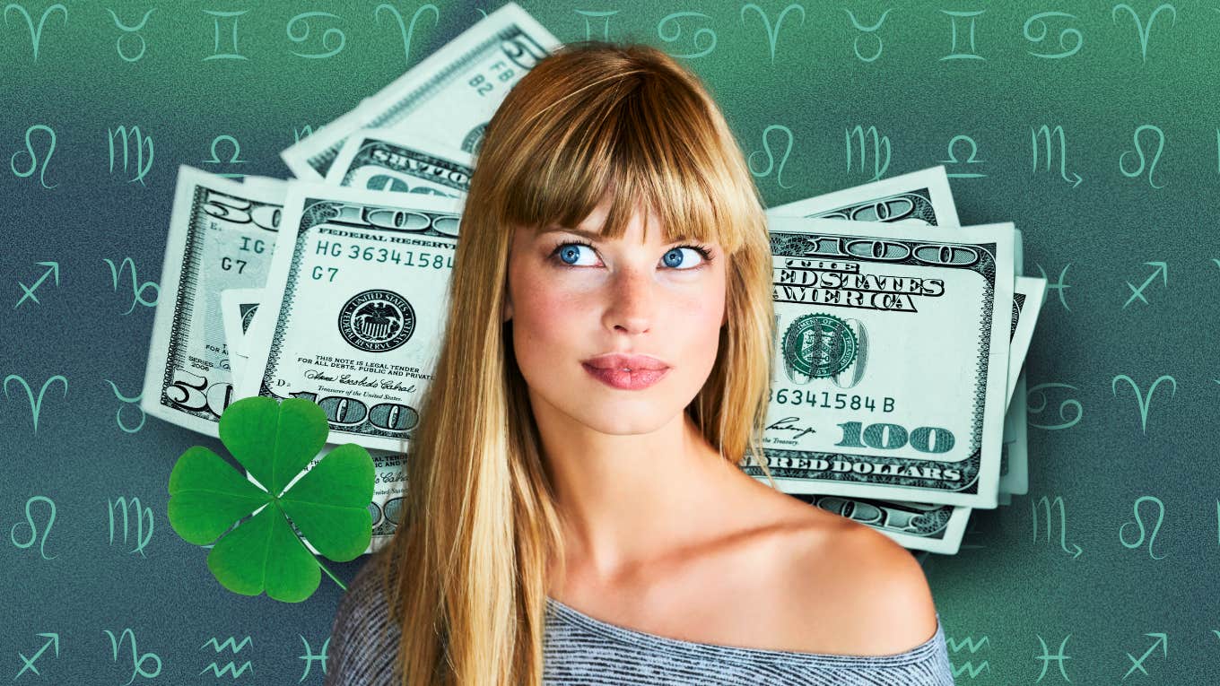 zodiac signs luck abundance April 23 2025