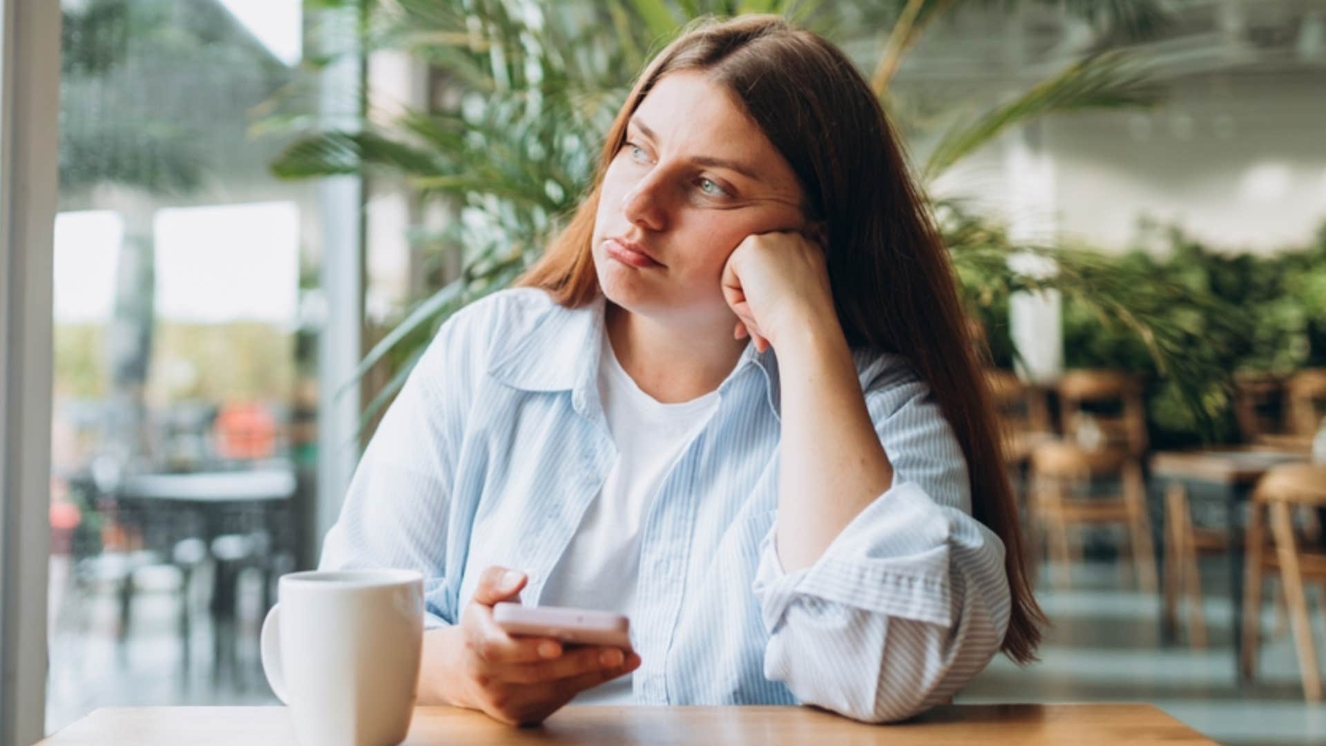 woman filled with regret over family problems