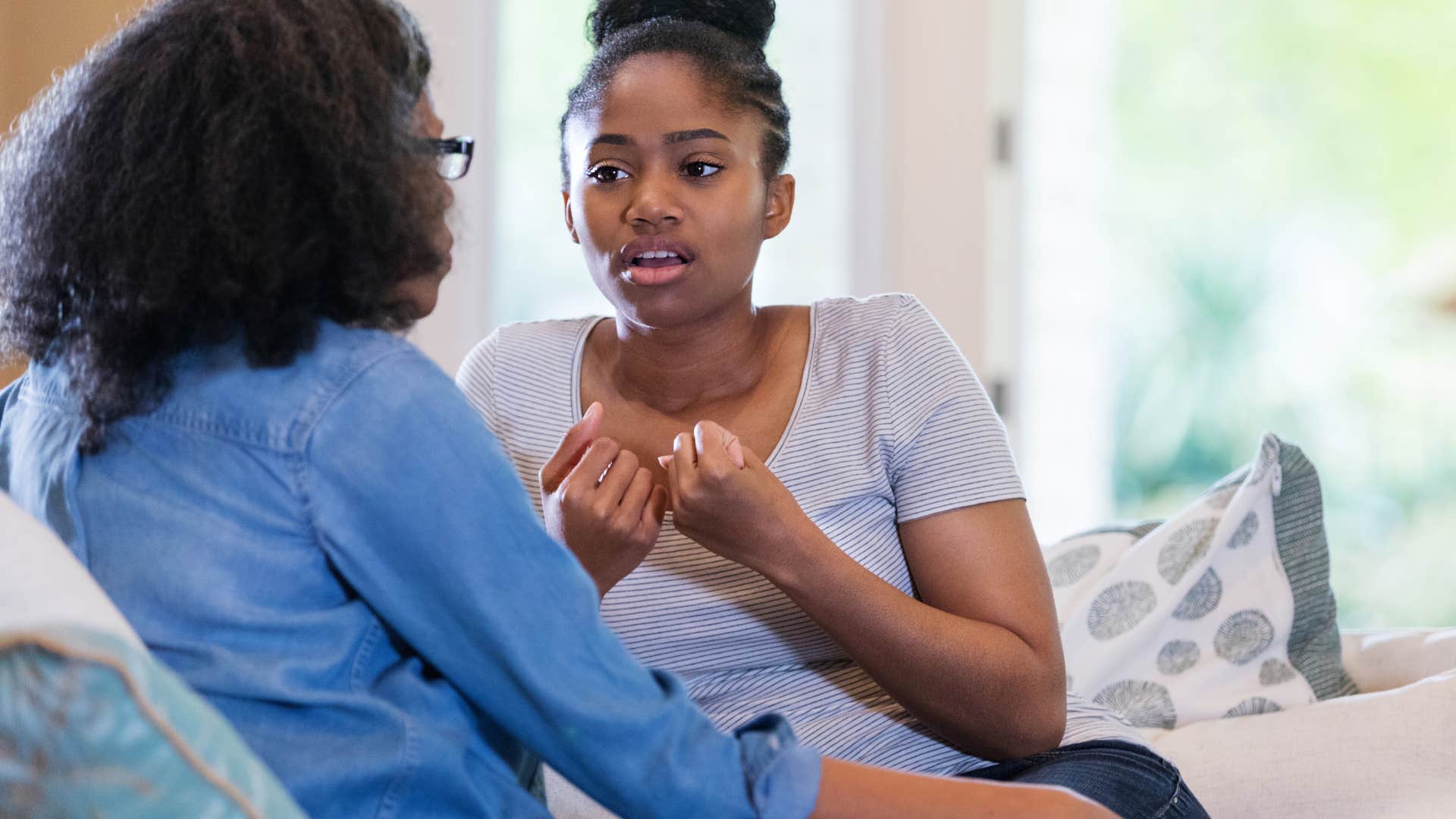 woman who seems rude giving blunt feedback