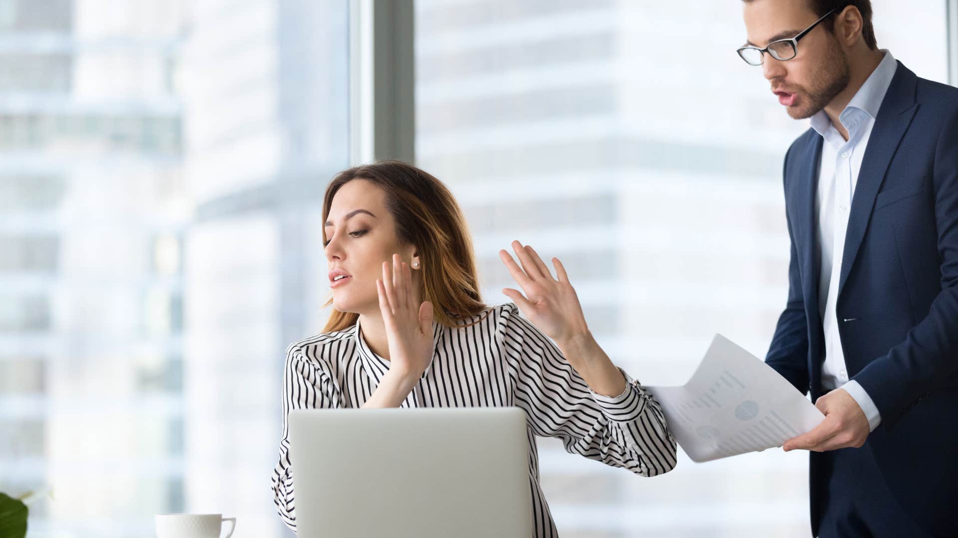 woman who seems rude because she refuses to accept help