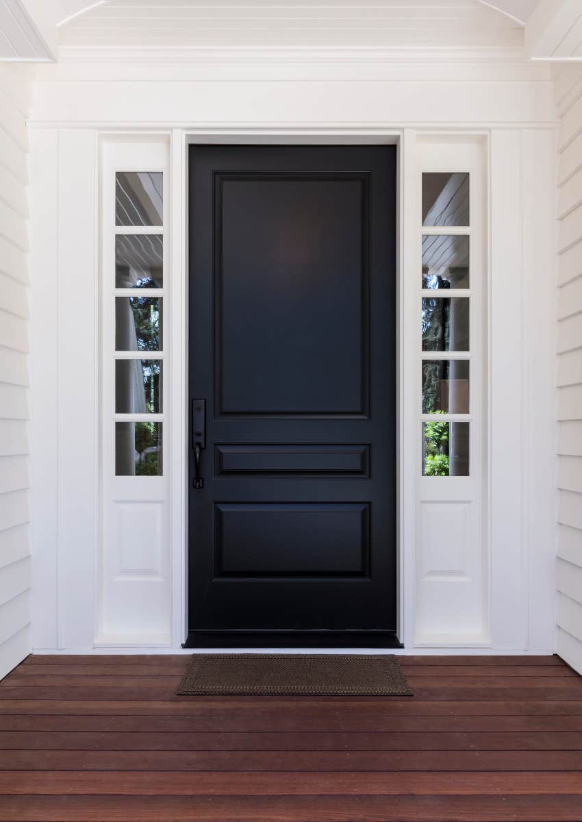 what black front door color says about personality