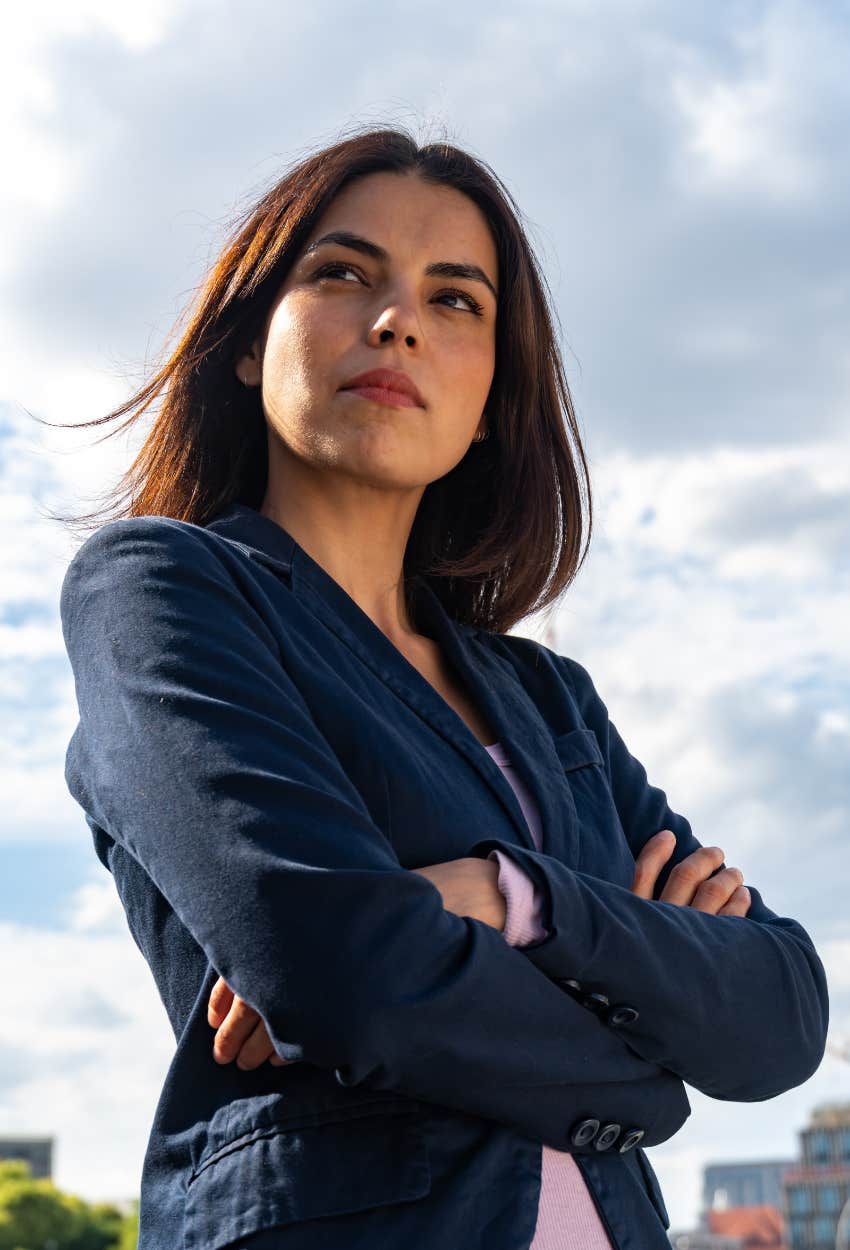 woman with an AB blood type has a leadership personality