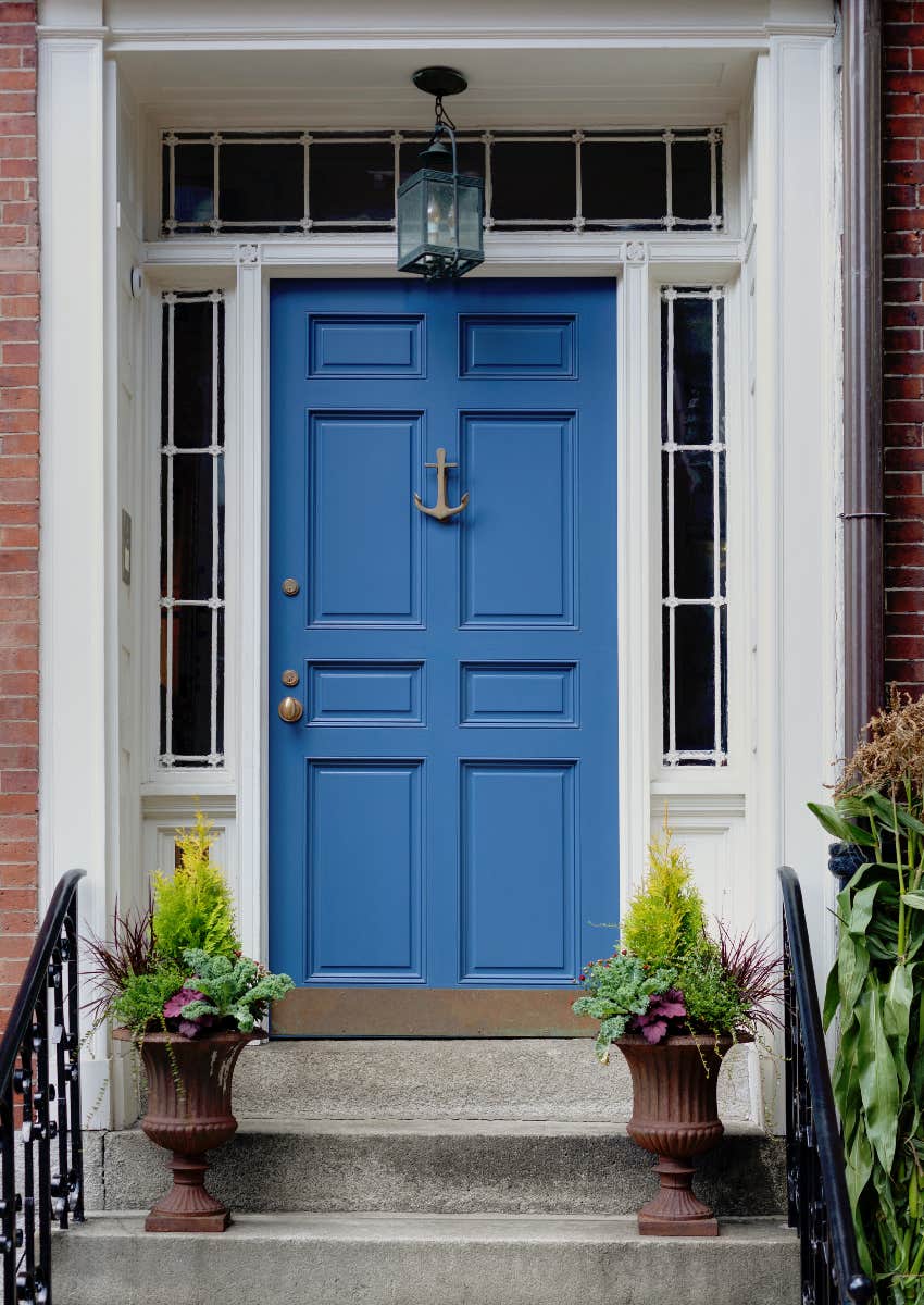 what blue front door color says about personality