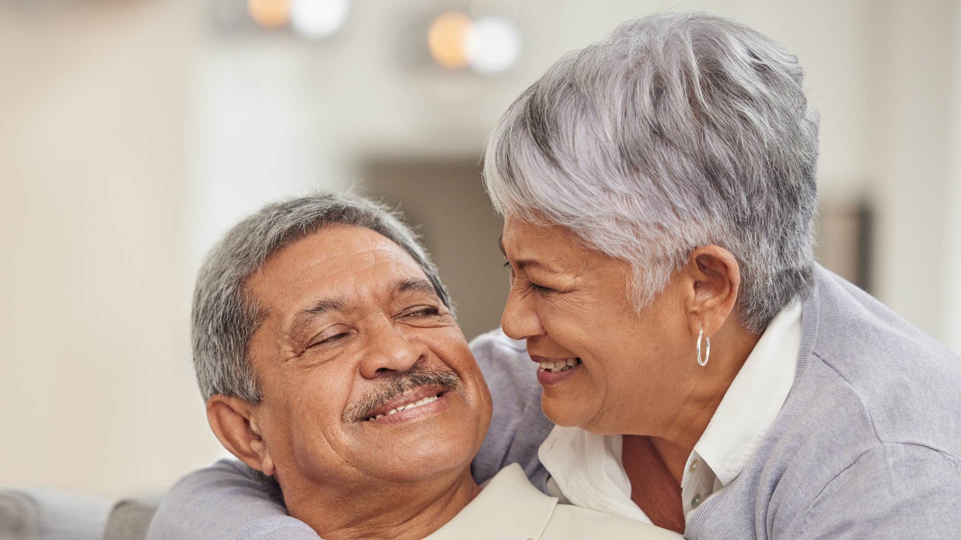 Aging couple keep check