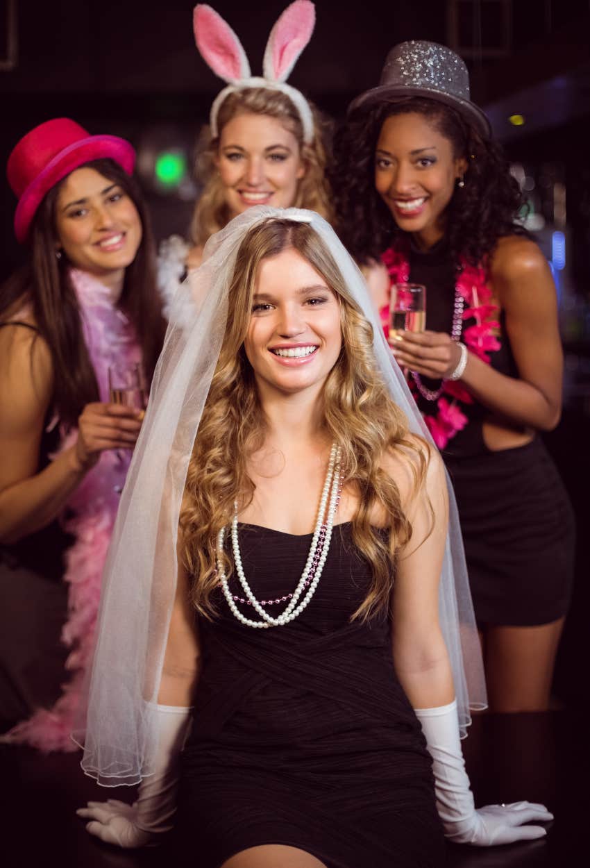 bachelorette party that bridesmaid did not attend because of newborn