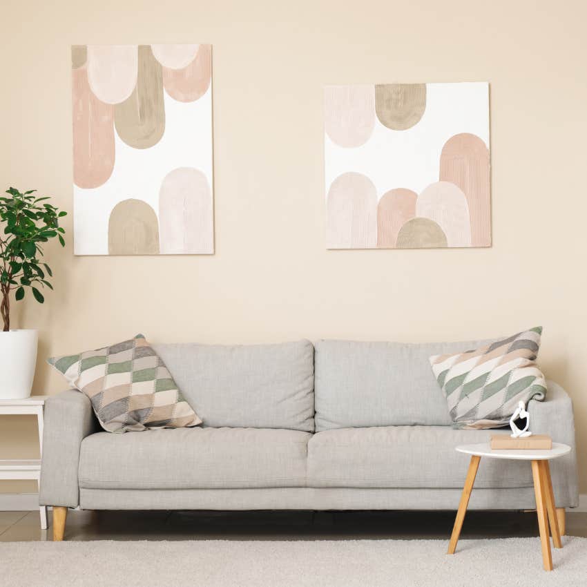 space transformed by artwork in style