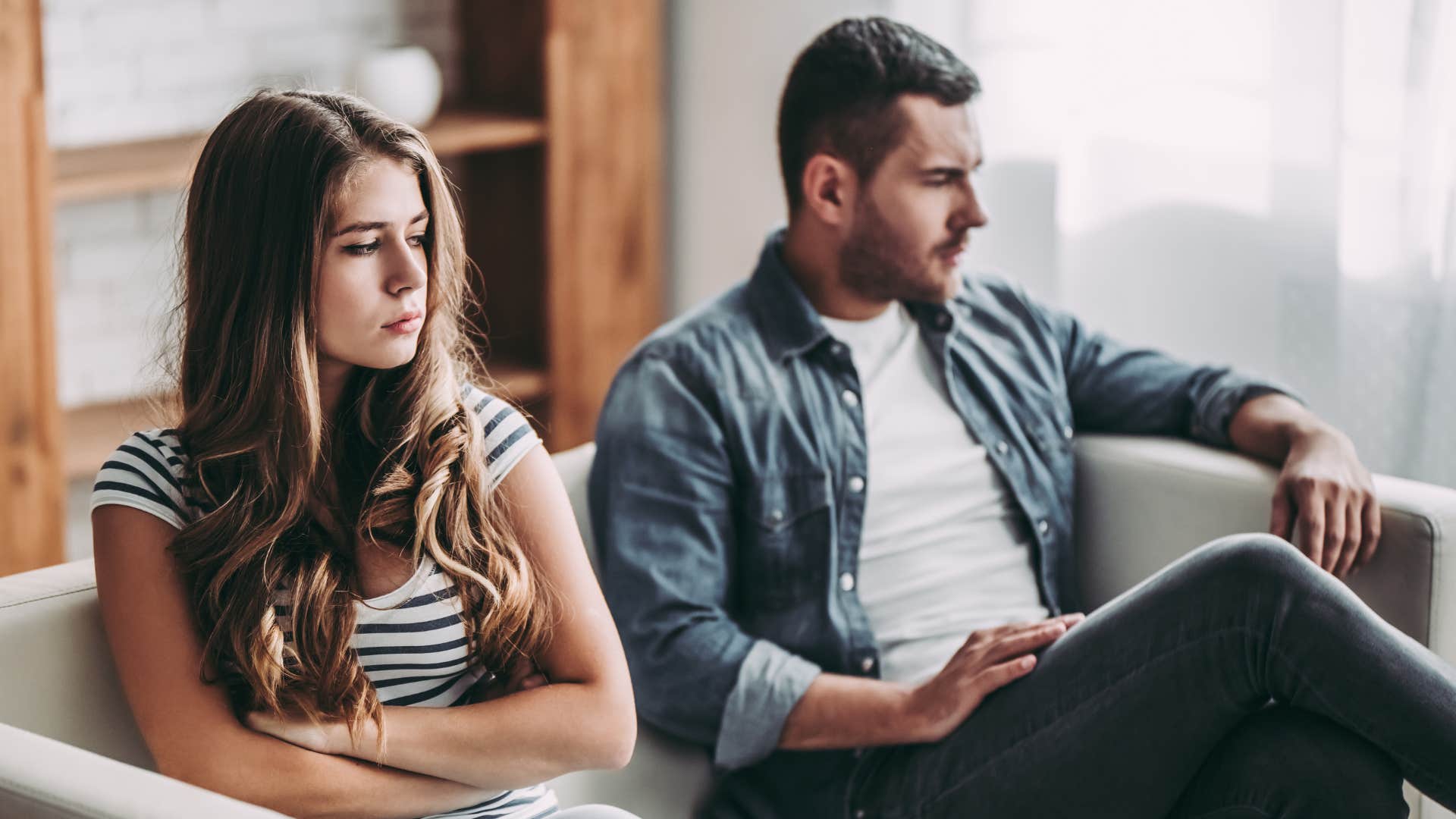 depressed woman with partner who feels unloved