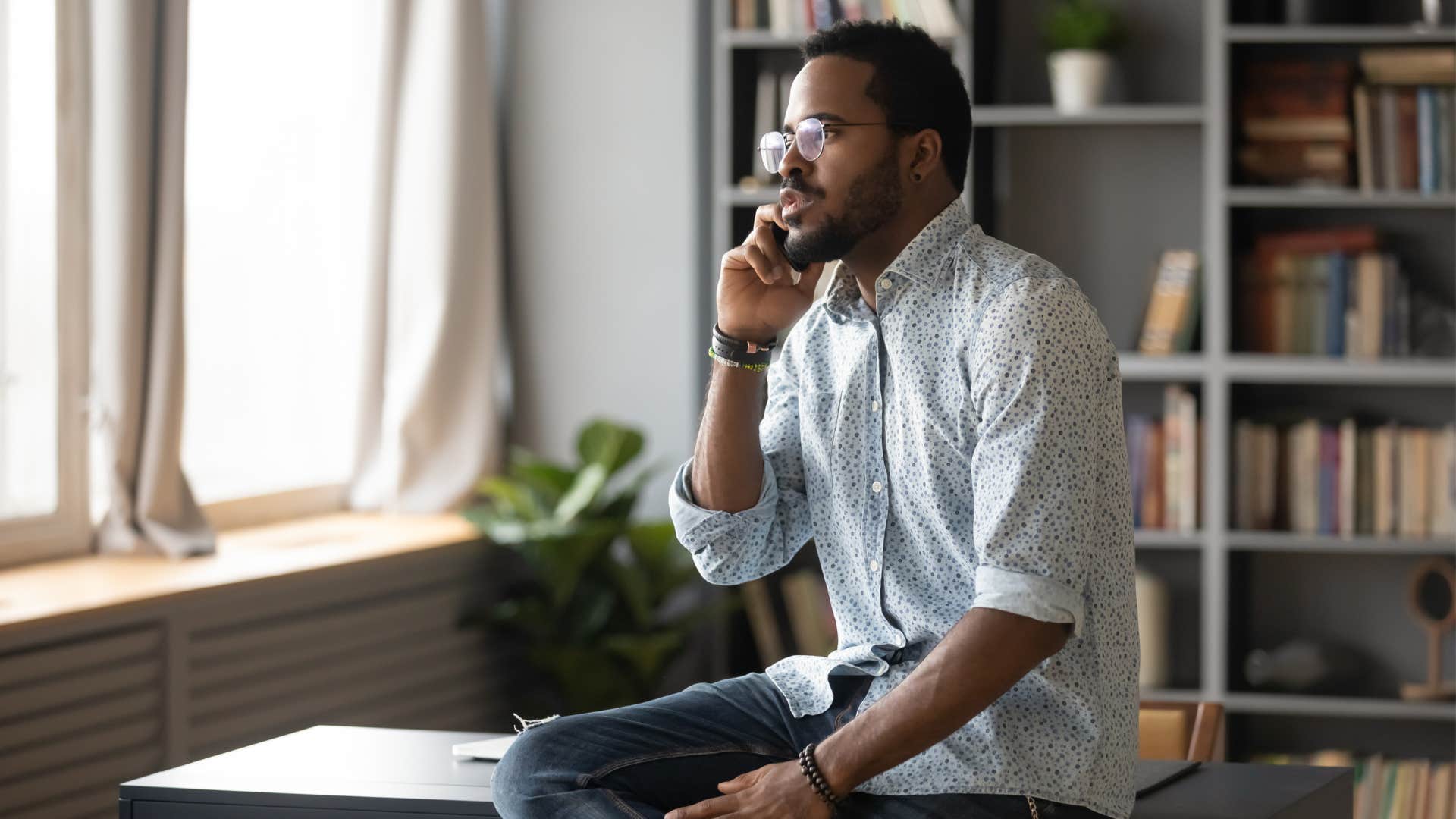 a man constantly cancels plans with his friends over the phone