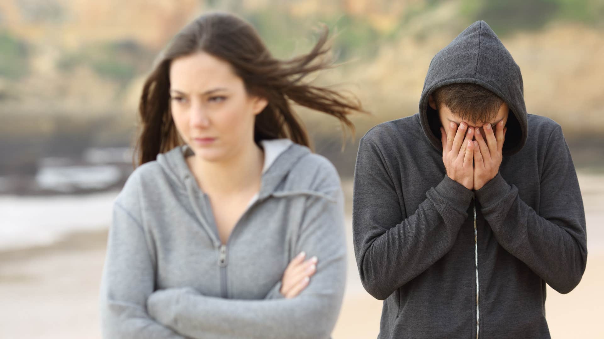 a man used a woman for personal gain and now regrets it