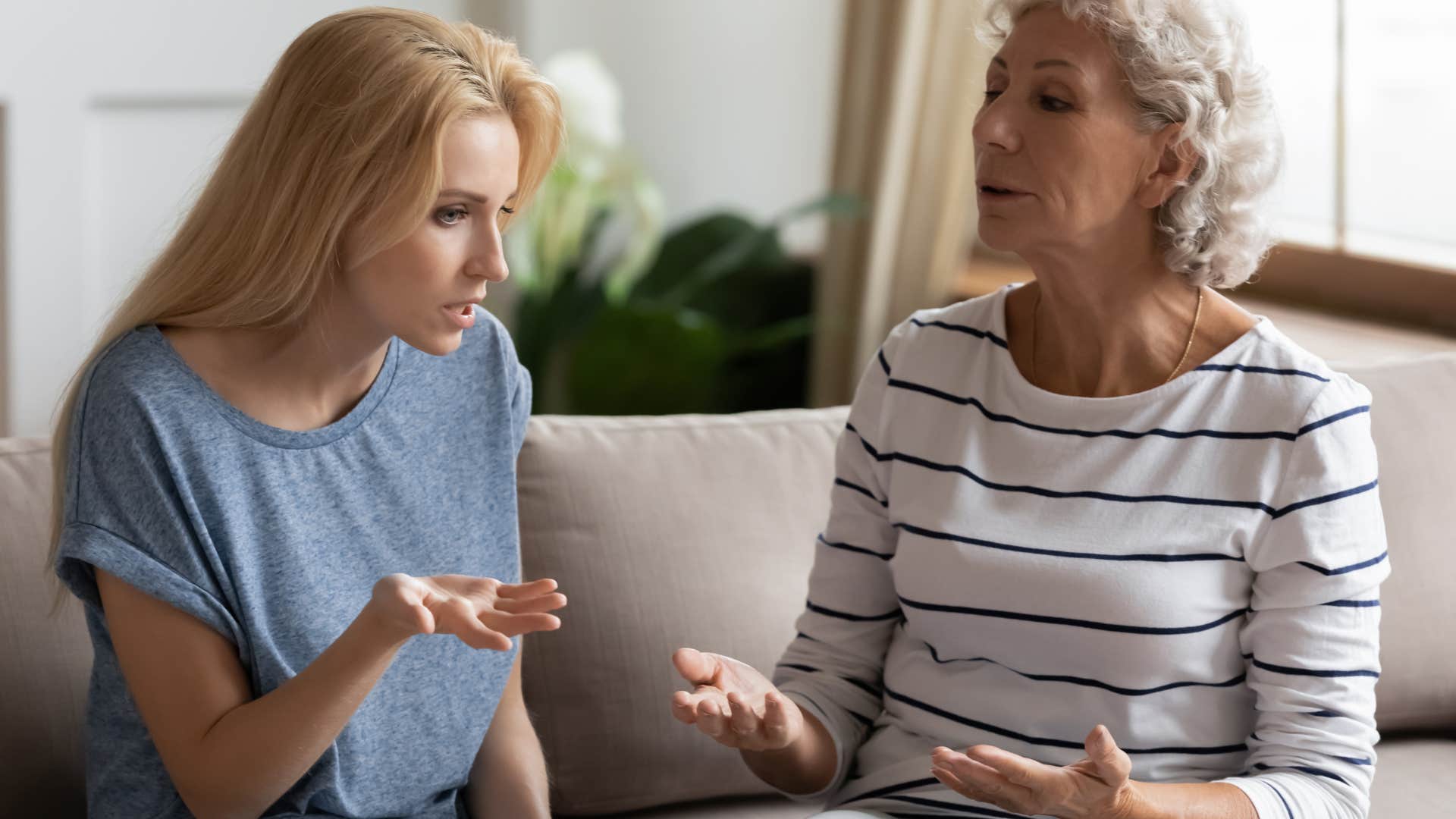 woman about to cut ties with parent because she has self-respect