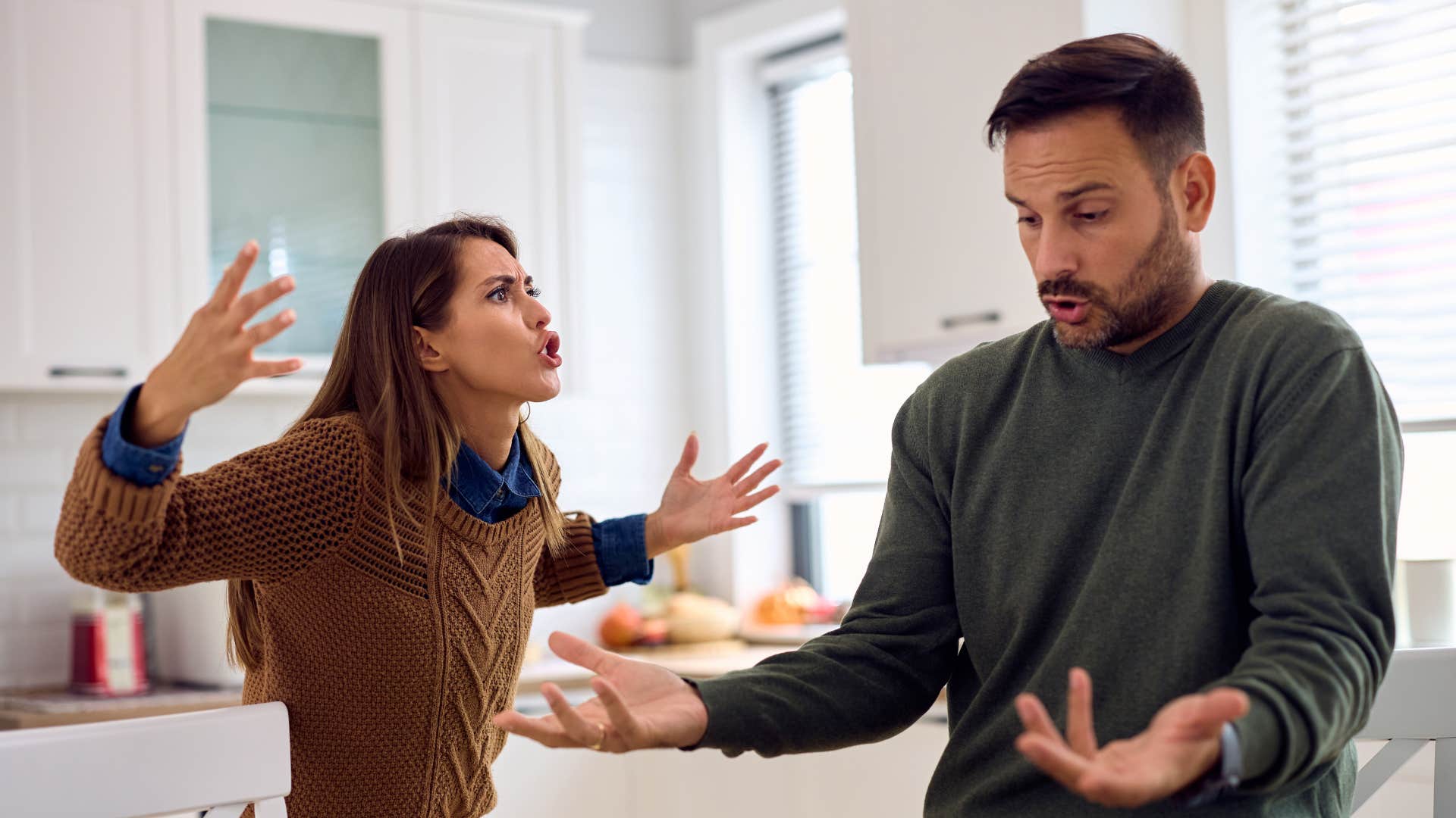 couple with communication problems not fighting fair