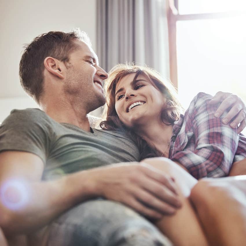 couple who stay connected for life asking how their day was