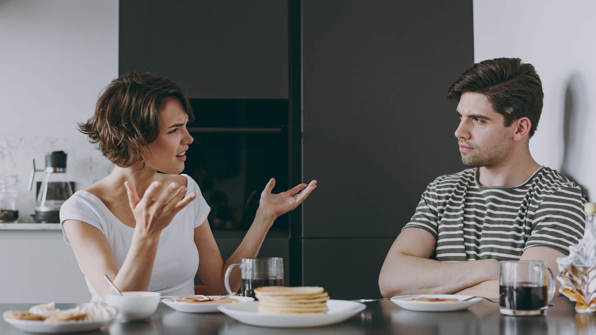 couple arguing because covid broke america