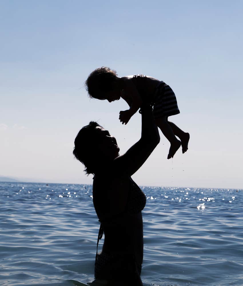 dad brags easy vacation toddler wife rocks sleep
