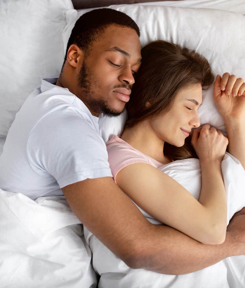 happy couple never goes to bed angry
