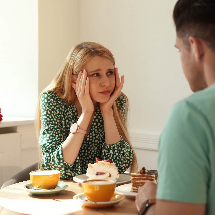 woman with dating complaint of negative self-talk