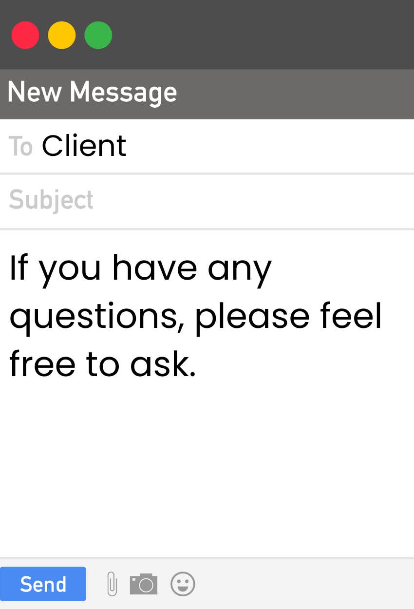 have questions email phrases hurt chances promotion