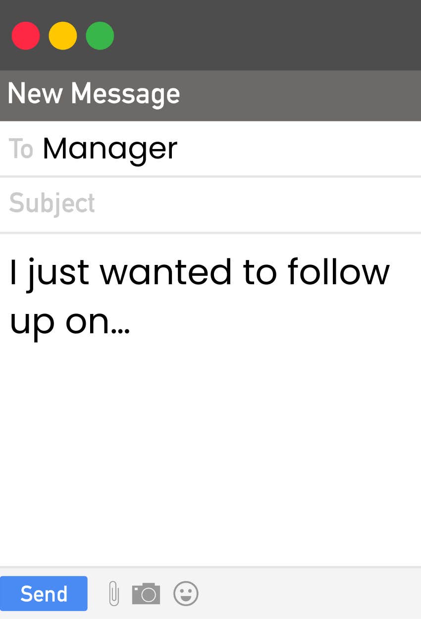 follow up email phrases hurt chances promotion