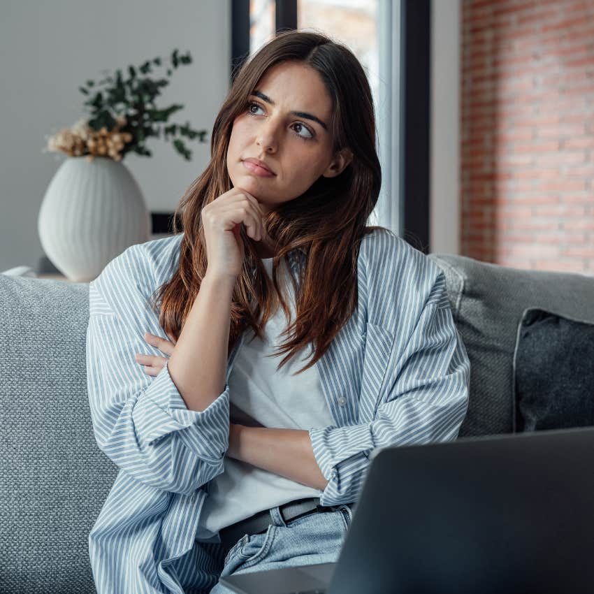 woman facing the hard truth of admitting her mistakes