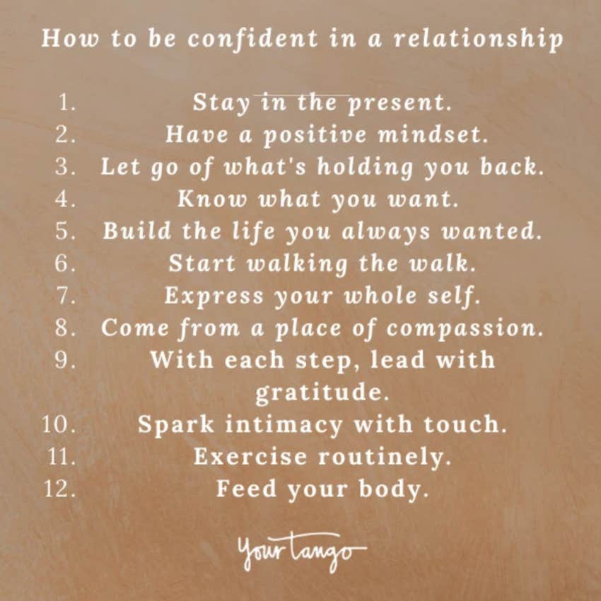 expert list of how to be more confident in a relationship
