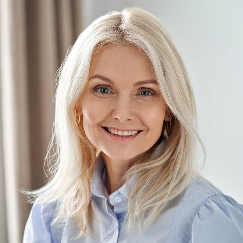 boomer woman knowing the irony of aging