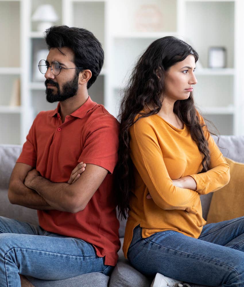 Couple want divorce ignore each other
