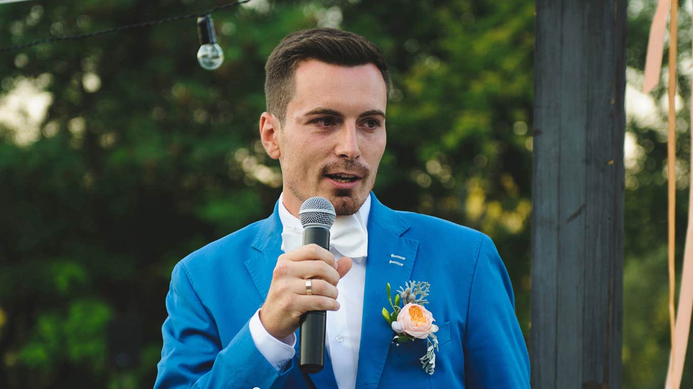 Groom Reveals Bride Cheated With His Best Man During The Wedding Speech Groom who revealed his new bride cheated with the best man during his wedding speech