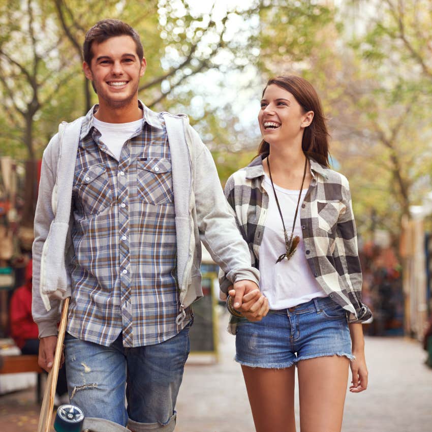 woman driving man wild with accidental touching
