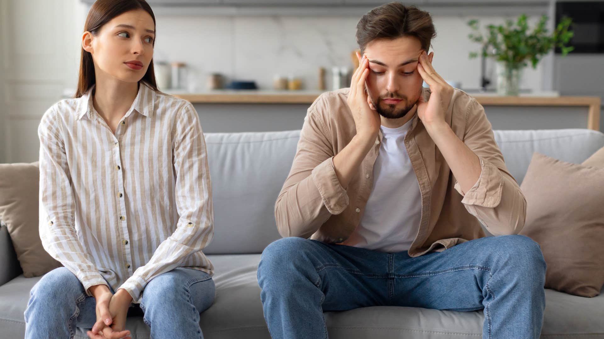 man who is not in love craves comfort, not chemistry, with woman