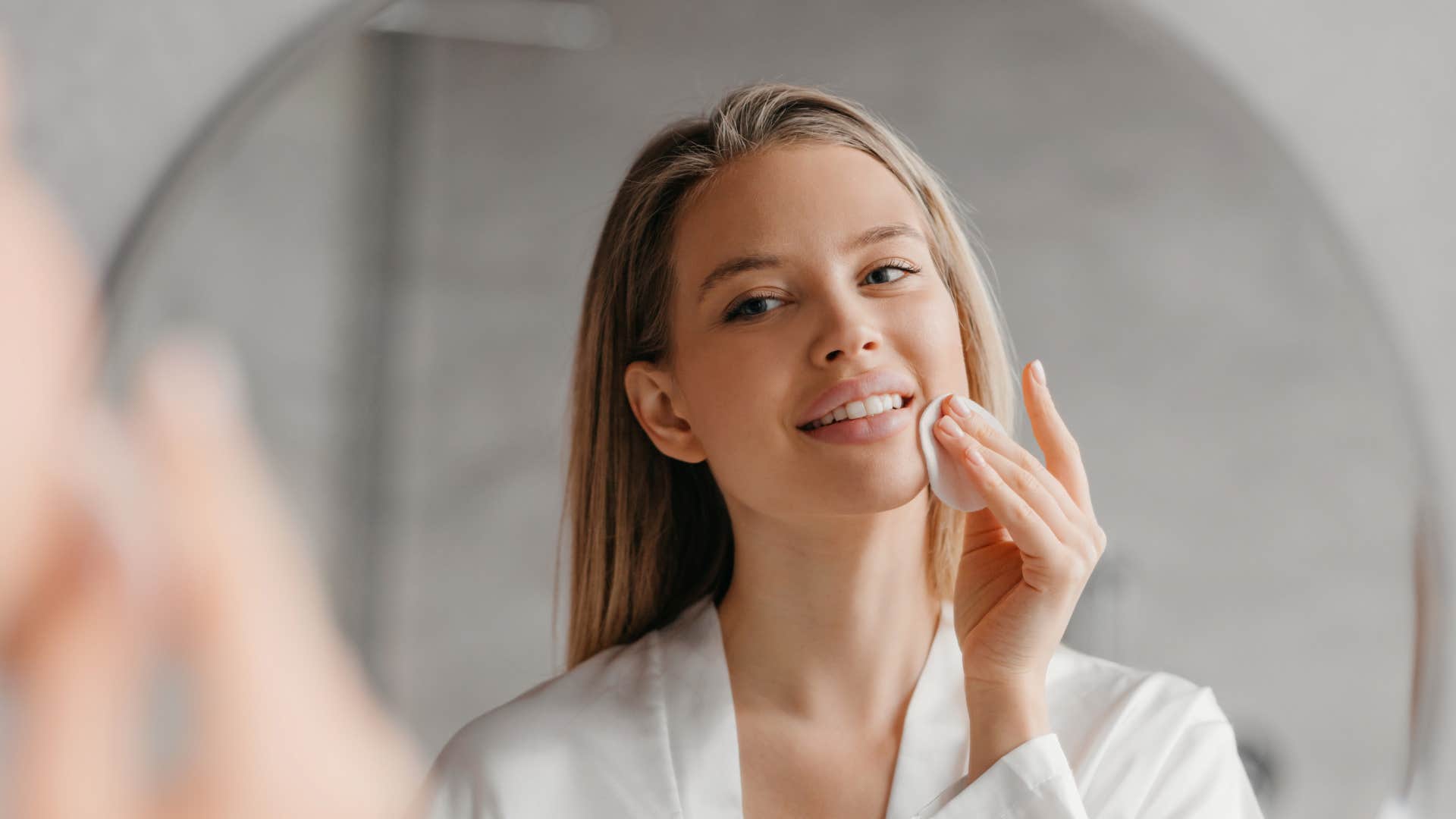 woman with clear skin as a surprising change in appearance
