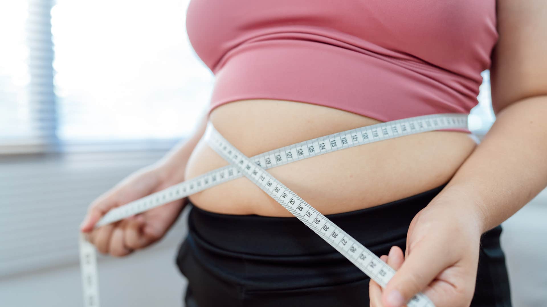 woman with weight gain as surprising change in appearance