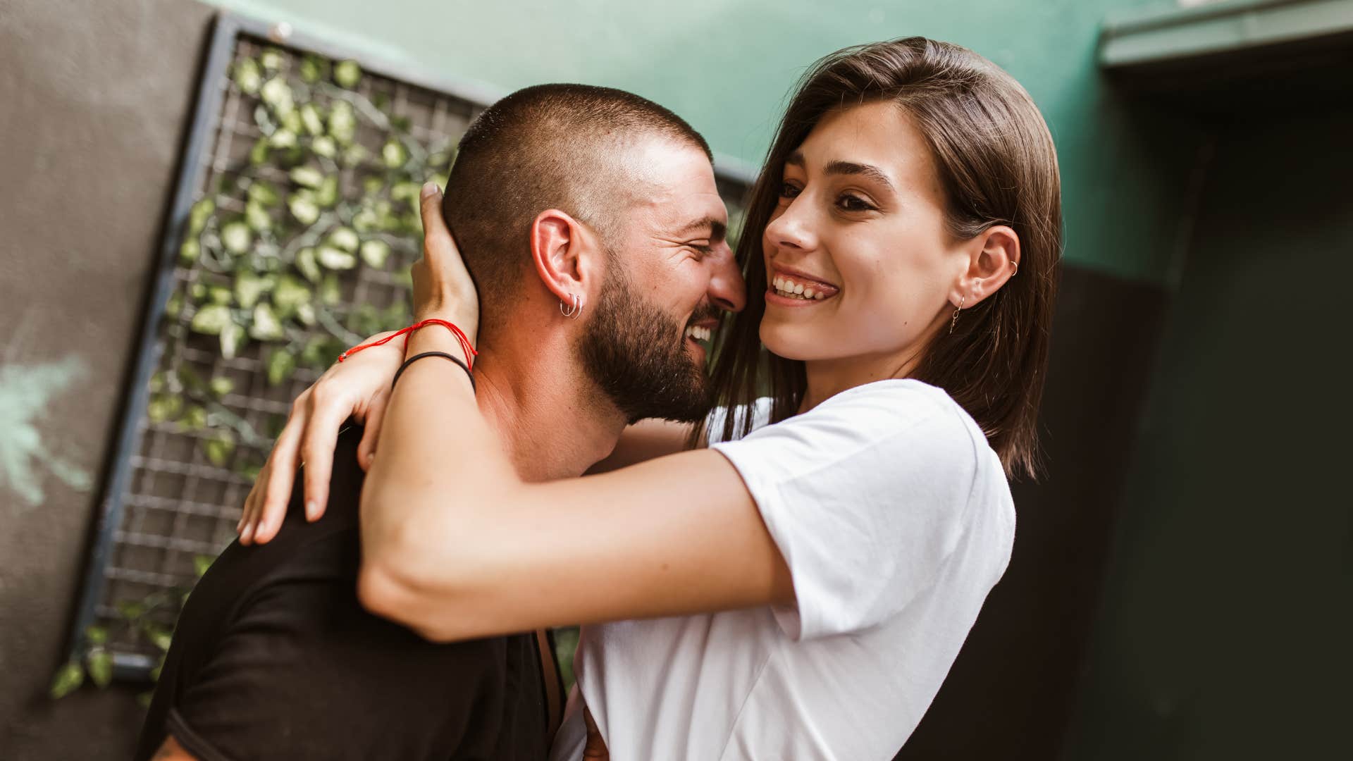 happily married couple is generous with their signs of affection for each other
