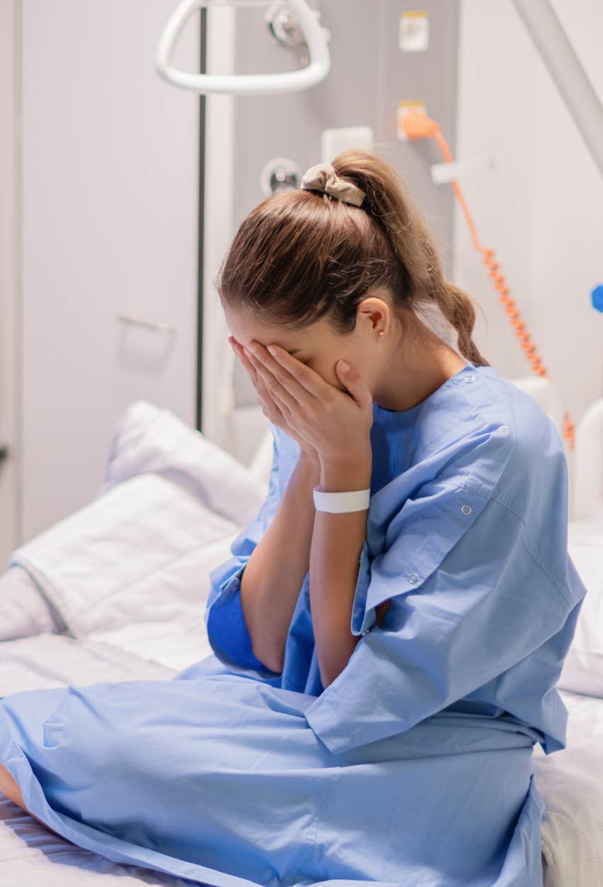 Wife who was left by her husband during a miscarriage