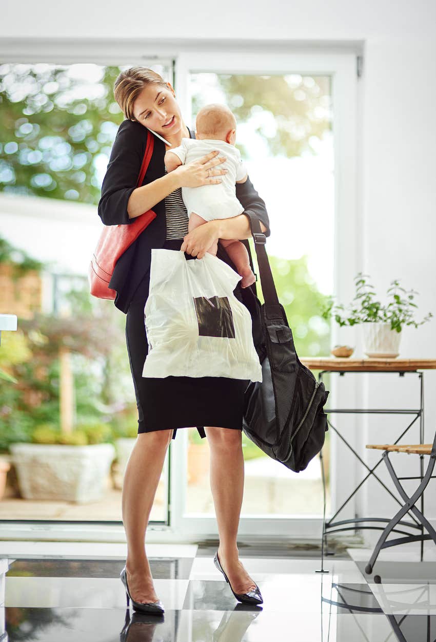 Mom trying to juggle everything with new baby and being forced to give up her hobbies