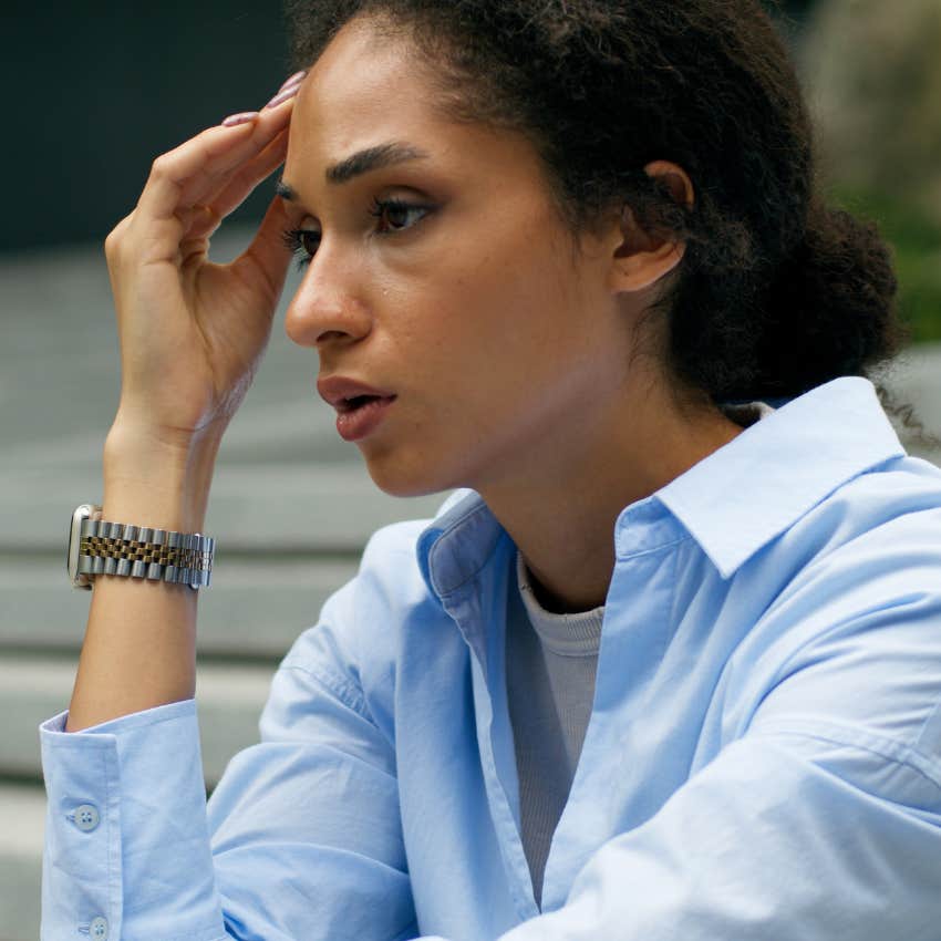 woman using the self-love ritual of acknowledging her emotions